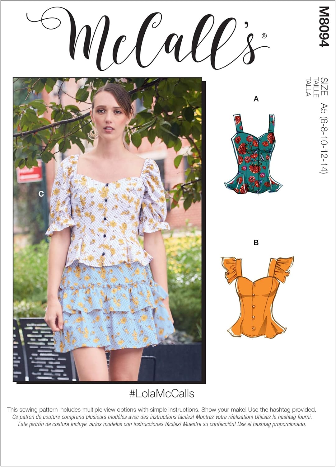 McCall Pattern 6-8-10-12, 6-8-10-12-14