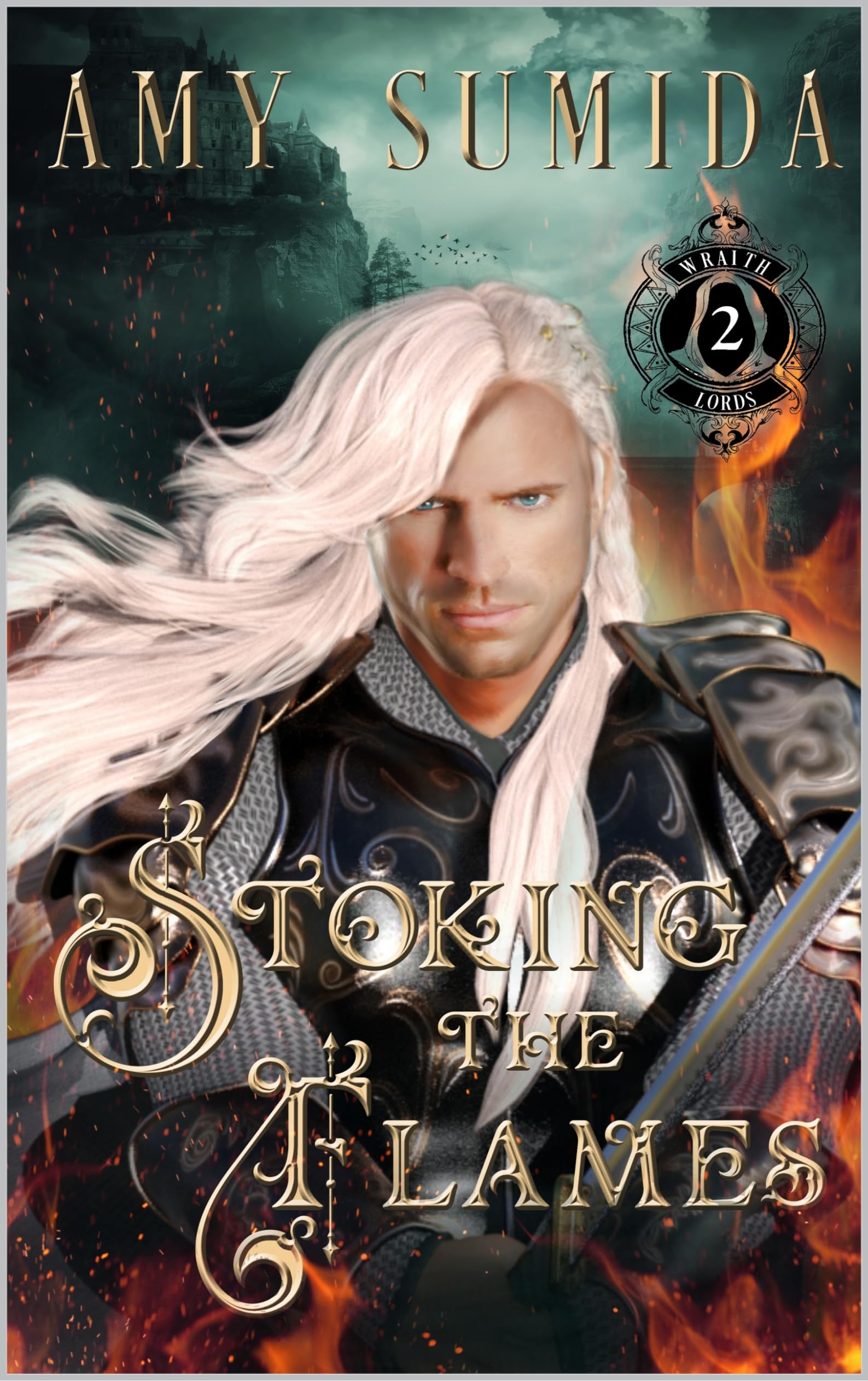Stoking the Flames: A Reverse Harem Gay Fantasy Romance (The Wraith Lords Book 2)