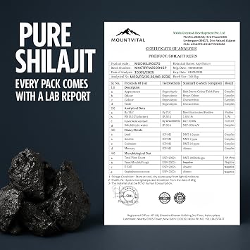 Pure Shilajit Resin Authentic Himalayan Shilajit with Fulvic Acid & Trace Minerals Natural Ayurvedic Mineral Supplement for Men & Women Lab Tested 0.70 Fl Oz (20g)
