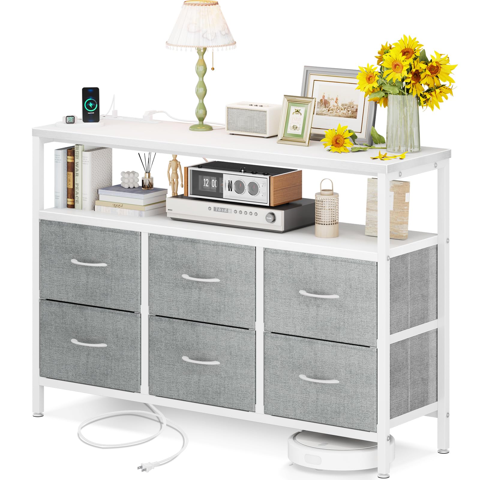 Amazon｜AODK チェスト タンス 収納ケース 布製 木製天板付き