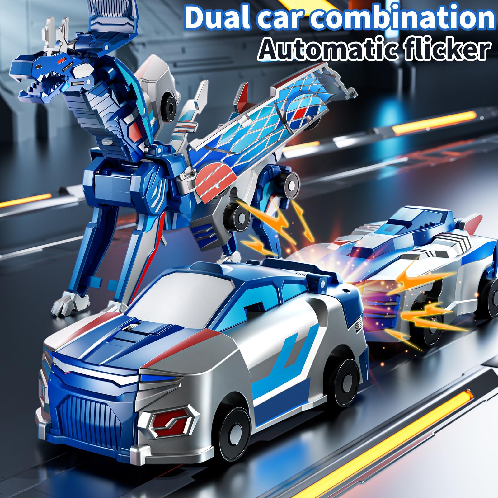 Transforming Dinosaur Cars - 2-in-1 Magnetic Toys -5