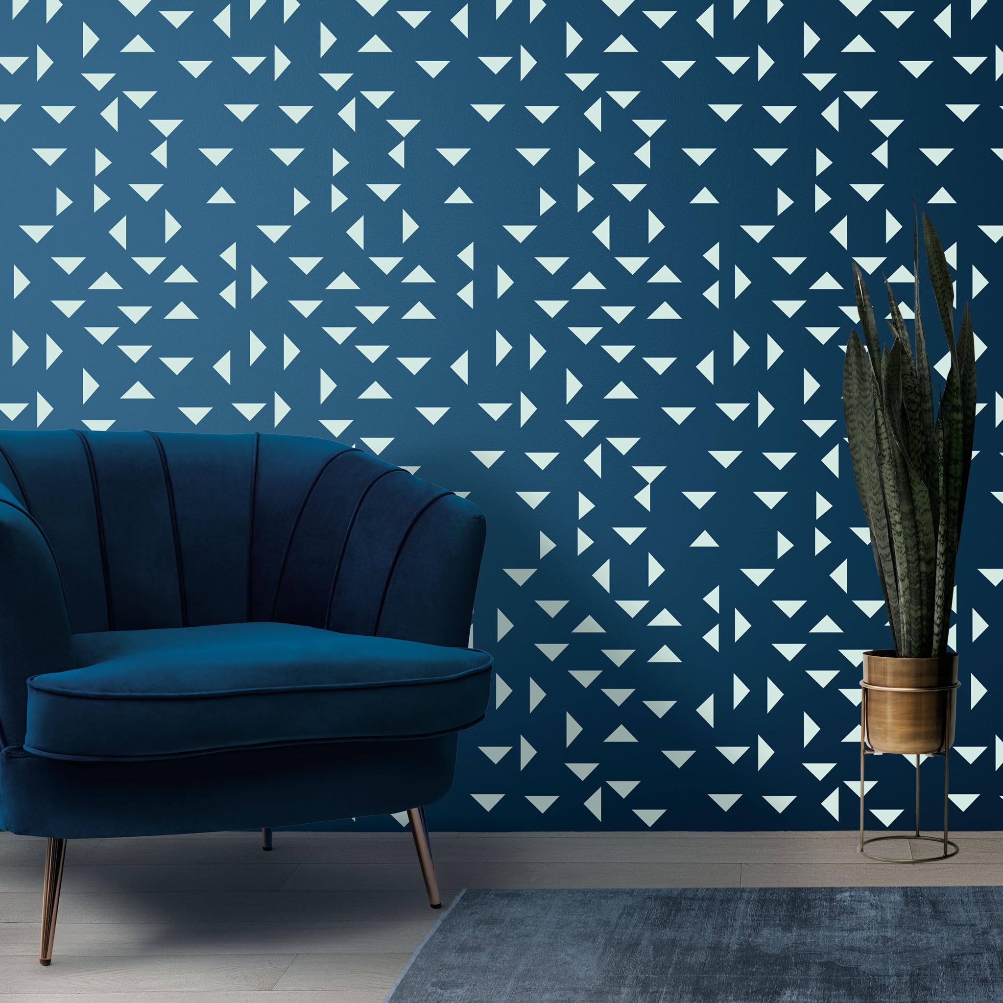 StenCart Stencil for Wall Painting Home Triangle Shape Reusable Wall Stencil Design for Wall Decoration(16 inch x 24 inch)–Suitable for Room Decor,Ceiling and Floors (Pack of 1, (STC1624-393)) (B0CR1TT1CB) Amazon Price History, Amazon Price Tracker