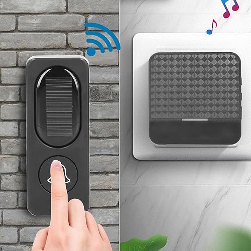 Miniatura 2 de Timbre solar inteligente, 52 opciones de música para hogares, edificios de oficinas, hoteles