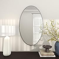 Vista 95 de Deco 79 Espejo de pared simplista de madera con marco minimalista fino, 24 x 1 x 24 pulgadas, blanco