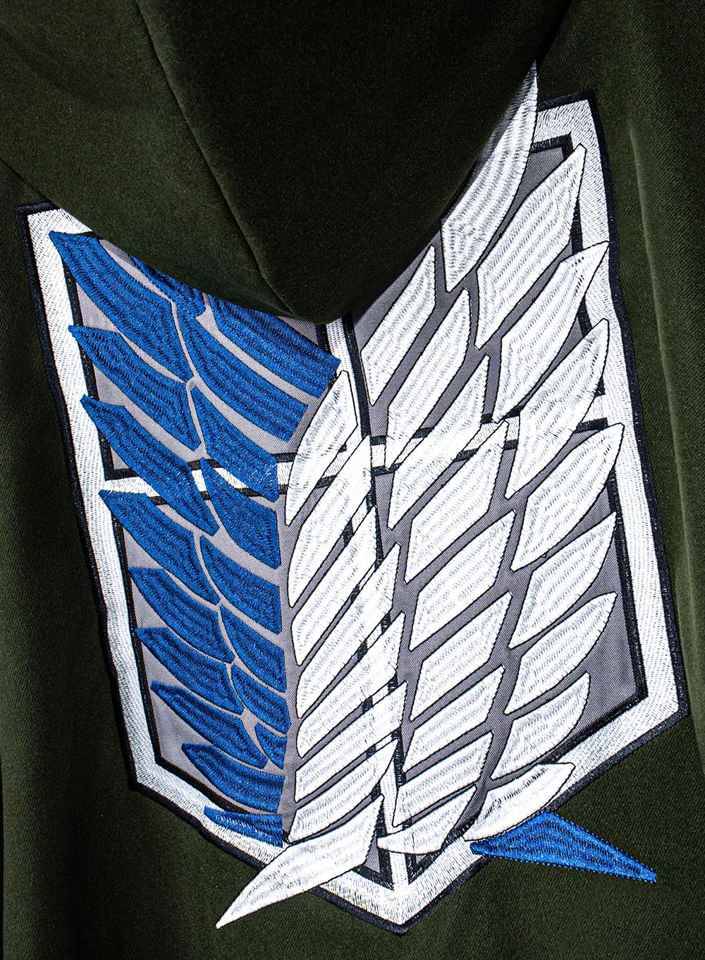 OSIAS Anime AoT Peleryna cosplay Survey Corps z haftowanym emblematem skrzydeł