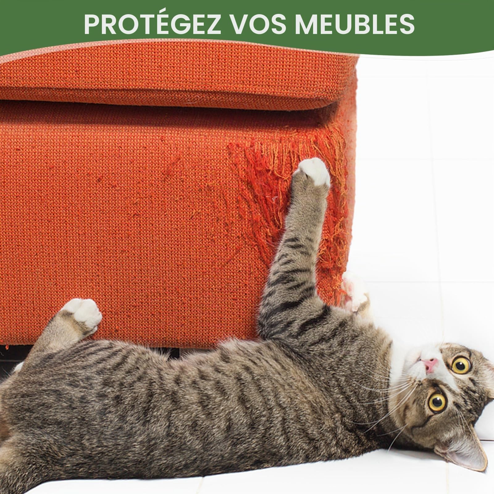 Arbre à chat de 102 cm de haut, arbre à chat avec design courbé, griffoir avec 3 balles interactives, corde de sisal naturel pour arbre à chat pour chats d'intérieur adultes et chatons, combinable
