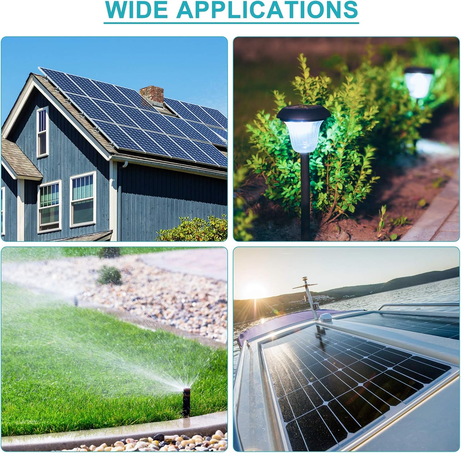 MPPT Solar Controller - 12V/24V 30A/50A/70A Solar Panel Battery Regulator with Dual USB LCD Display