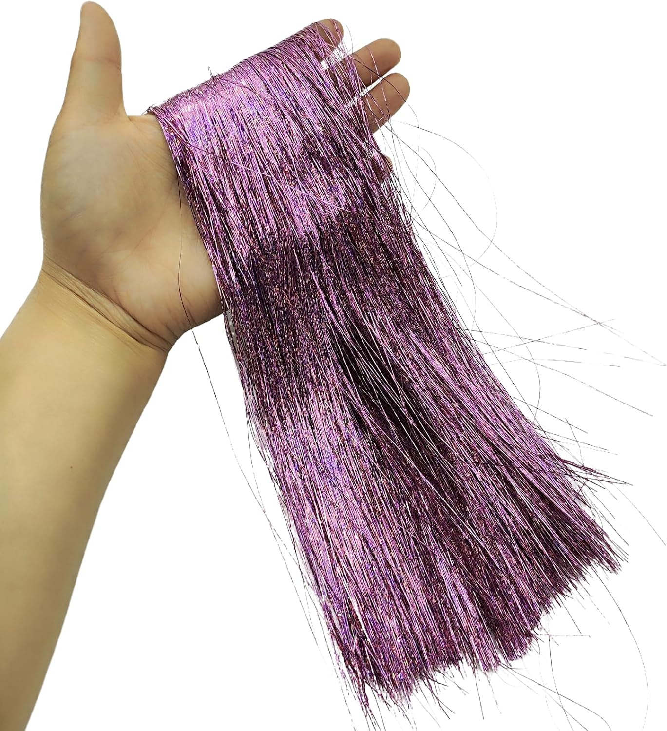 2000 Strands Icicles Tinsel for Christmas Tree and Party Decorations, Silver