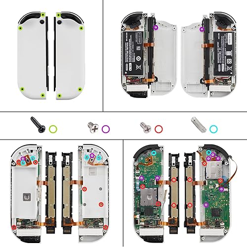 Miniatura 3 de eXtremeRate Cross Screwdriver Set Opening Tools Repair Kits for Nintendo Switch OLED Joycon and Console with Spare Screws Tweezers and Prying Tool