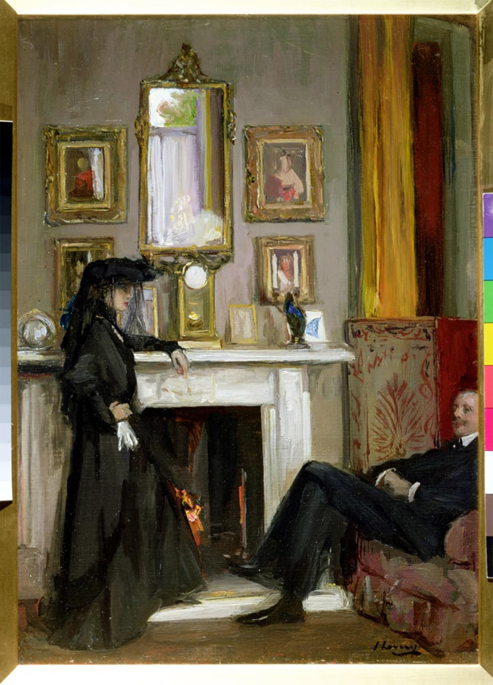 ARTXLXXBN Famous Painting Art Wall Decor Abstract Art Picture the Grey Drawing Room Tangiers by Lavery Animal Pictures for Home Decor 60x90cm
