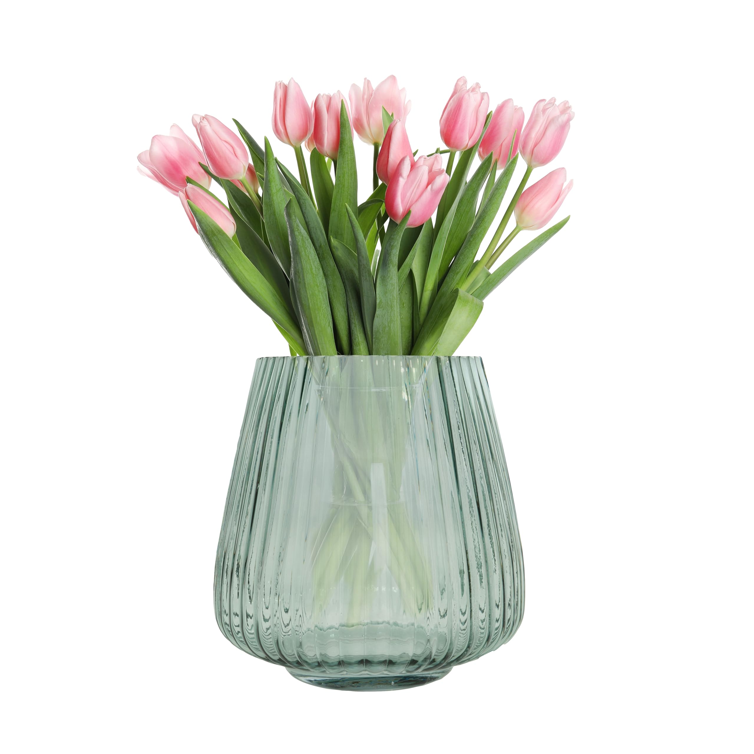 Green Glass Vase d17,7 h18 cm Comma Point