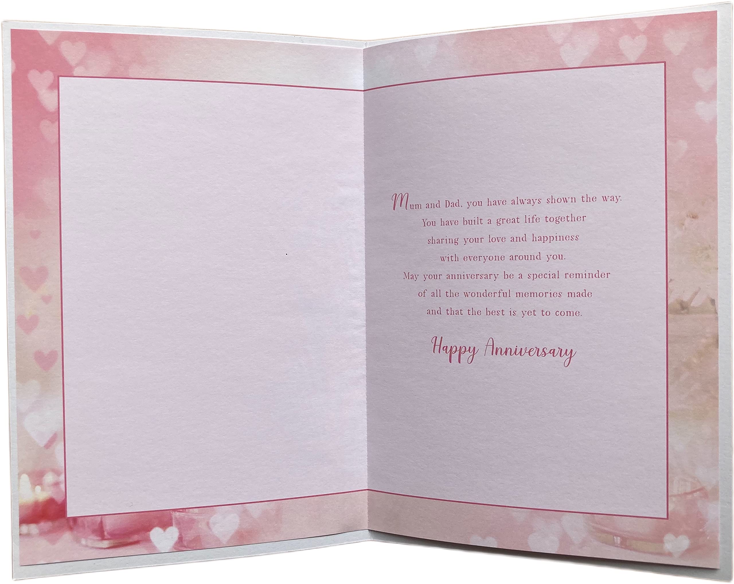 ENGZHI Biglietto di auguri per il 60° anniversario di matrimonio, per mamma e papà, con scritta in lingua inglese Congratulations Mum and Dad On Your Diamond Anniversary, regalo per il 60