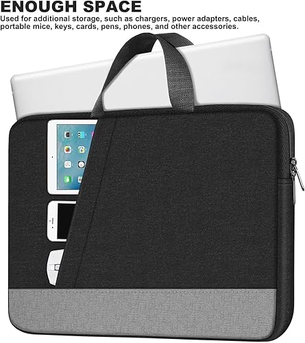 Miniatura 2 de Funda para computadora portátil, 15.6 pulgadas, funda de viaje para computadora portátil para hombres y mujeres, resistente al agua, delgada,