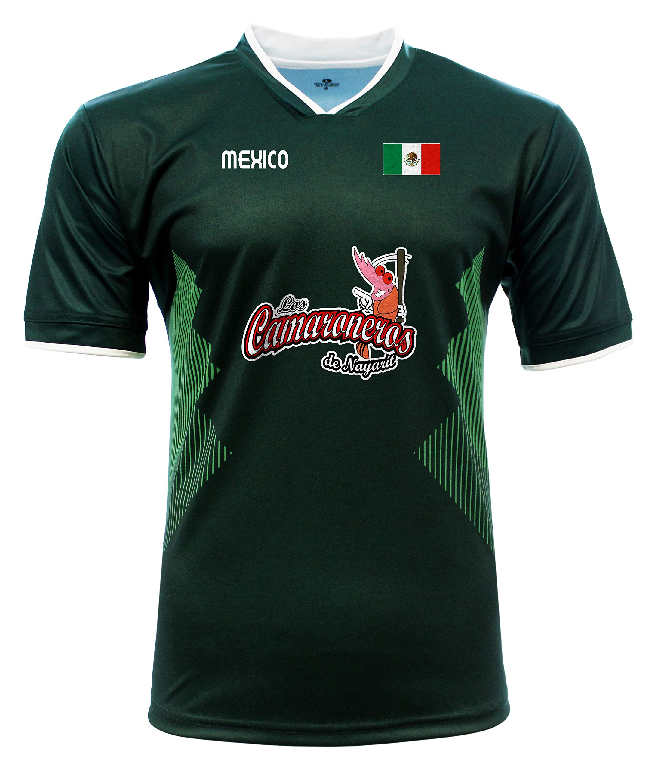Jersey Mexico Camaroneros de Nayarit 100% Polyester_Made in Mexico (X-Large) Green