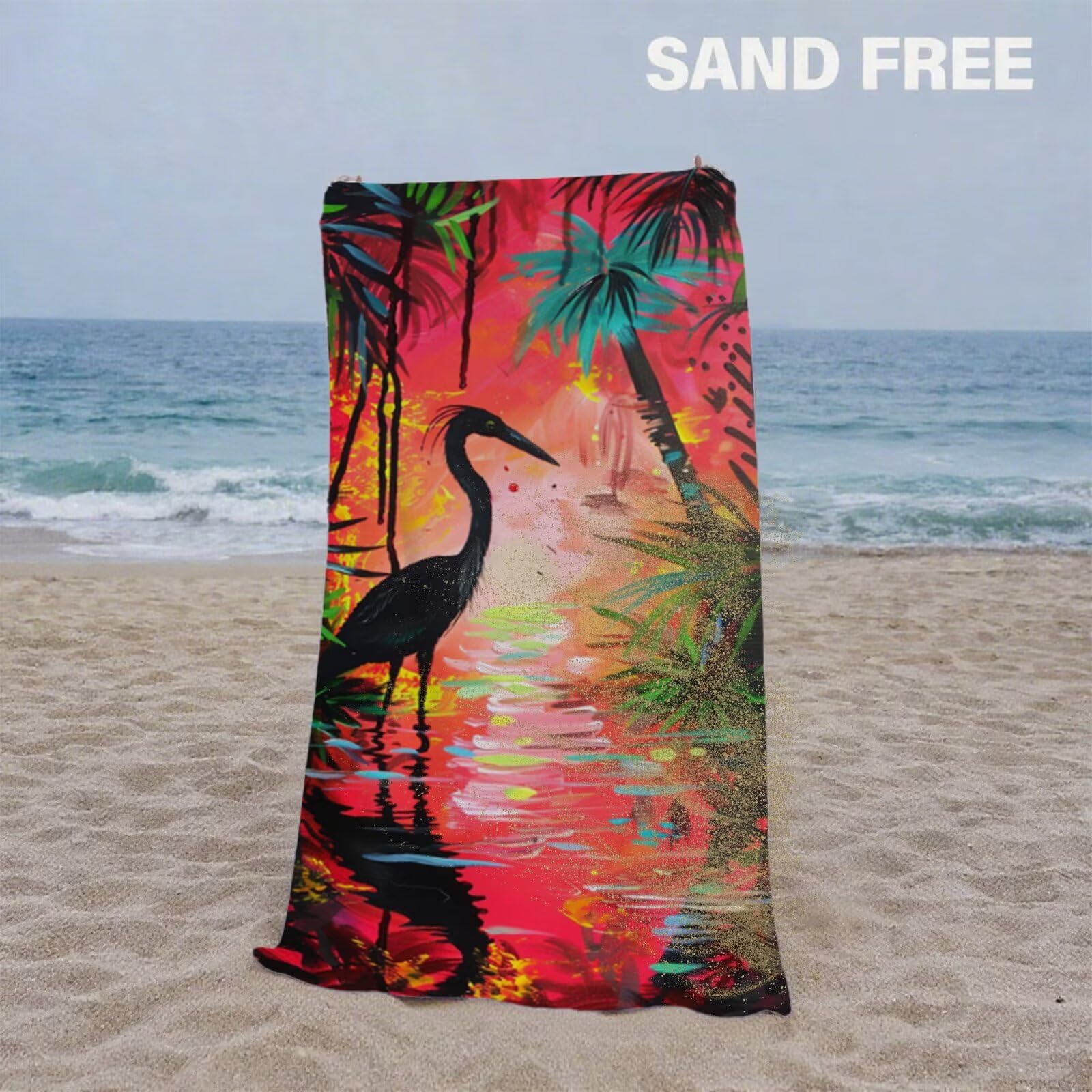 Telo Mare Grande 220x100 cm Asciugamano Palestra Asciugatura Rapida, Telo Mare Microfibra Anti-Sabbia, Morbido & Assorbente, Compatto & Leggero, per Viaggi, Piscina, Sport, Palestra, Campeggio Y2-95