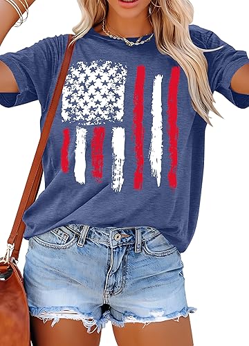 Patriotic Shirts for Women American Flag Shirt 4th of July