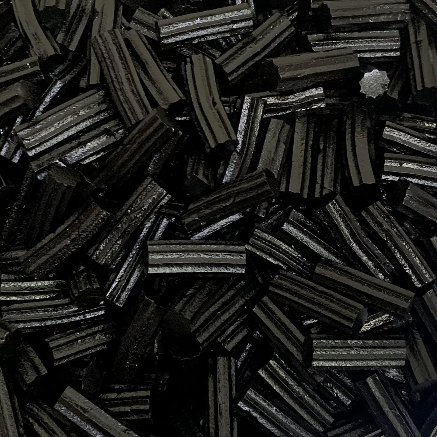 Black Liquorice Bites - Liquorice Cuttings - 1KG Bag - Licorice