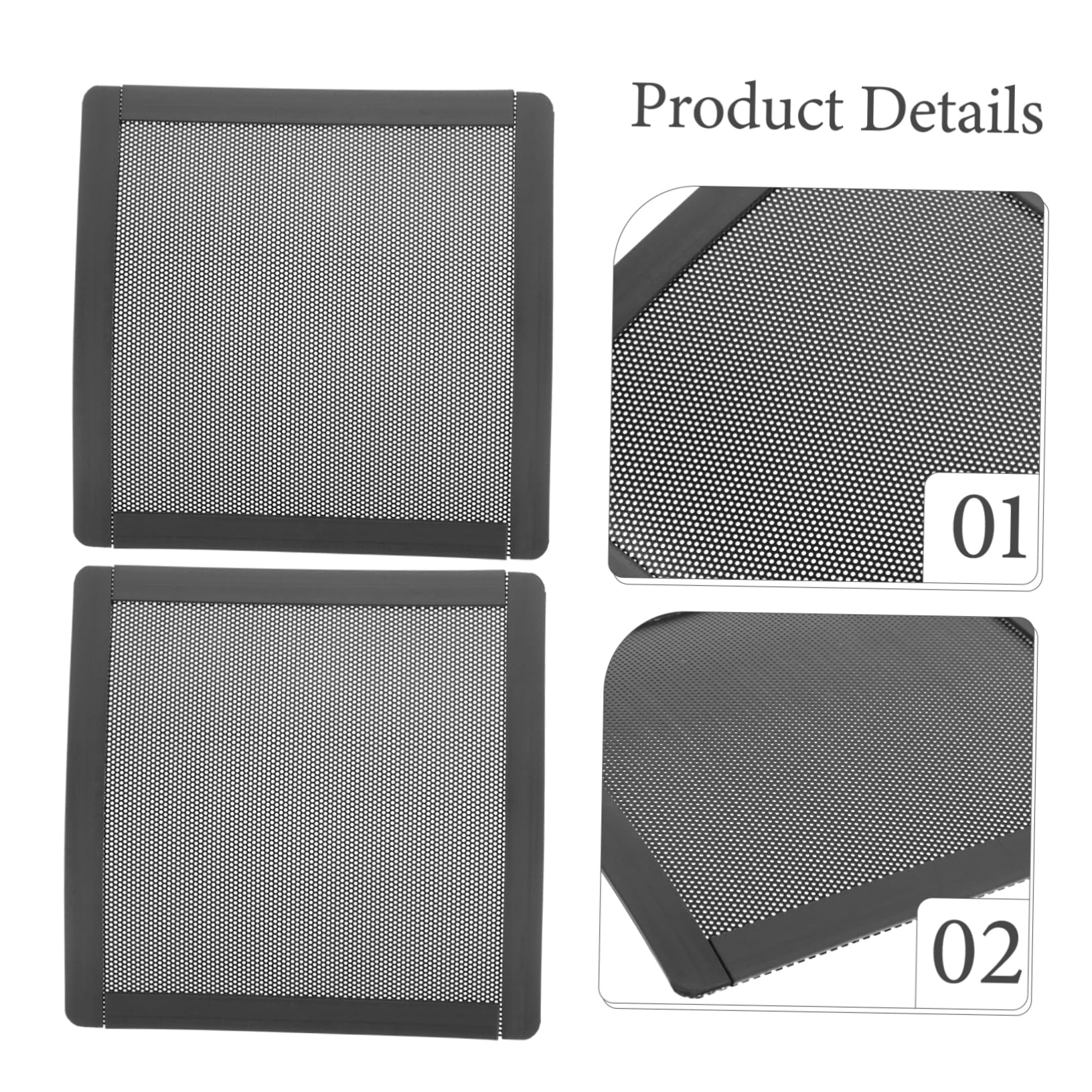 20 Stck. Pc Lüfter Staubschutzfilter Magnetisch Teiliges Feinmaschiges PVC Mesh Installieren gegen für Desktop Computer Gehäuse Geeignet
