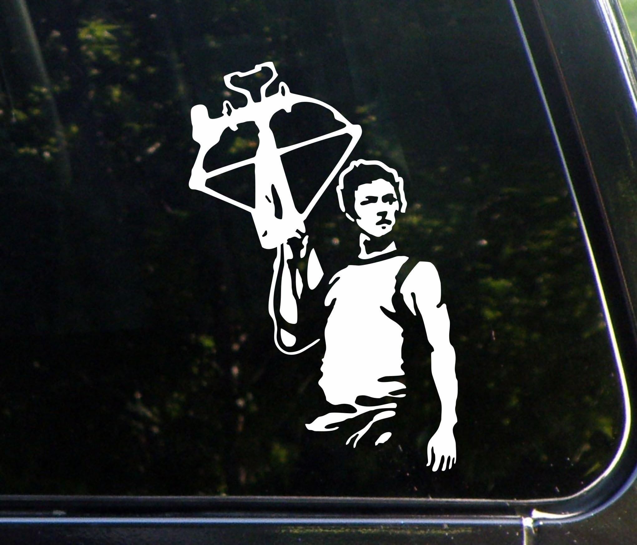 Daryl Dixon (LARGE) of The Walking Dead (5-1/2" x 8-1/4") Die Cut Vinyl Decal / Bumper Sticker for Window, Trucks, Car, Laptop, Etc.