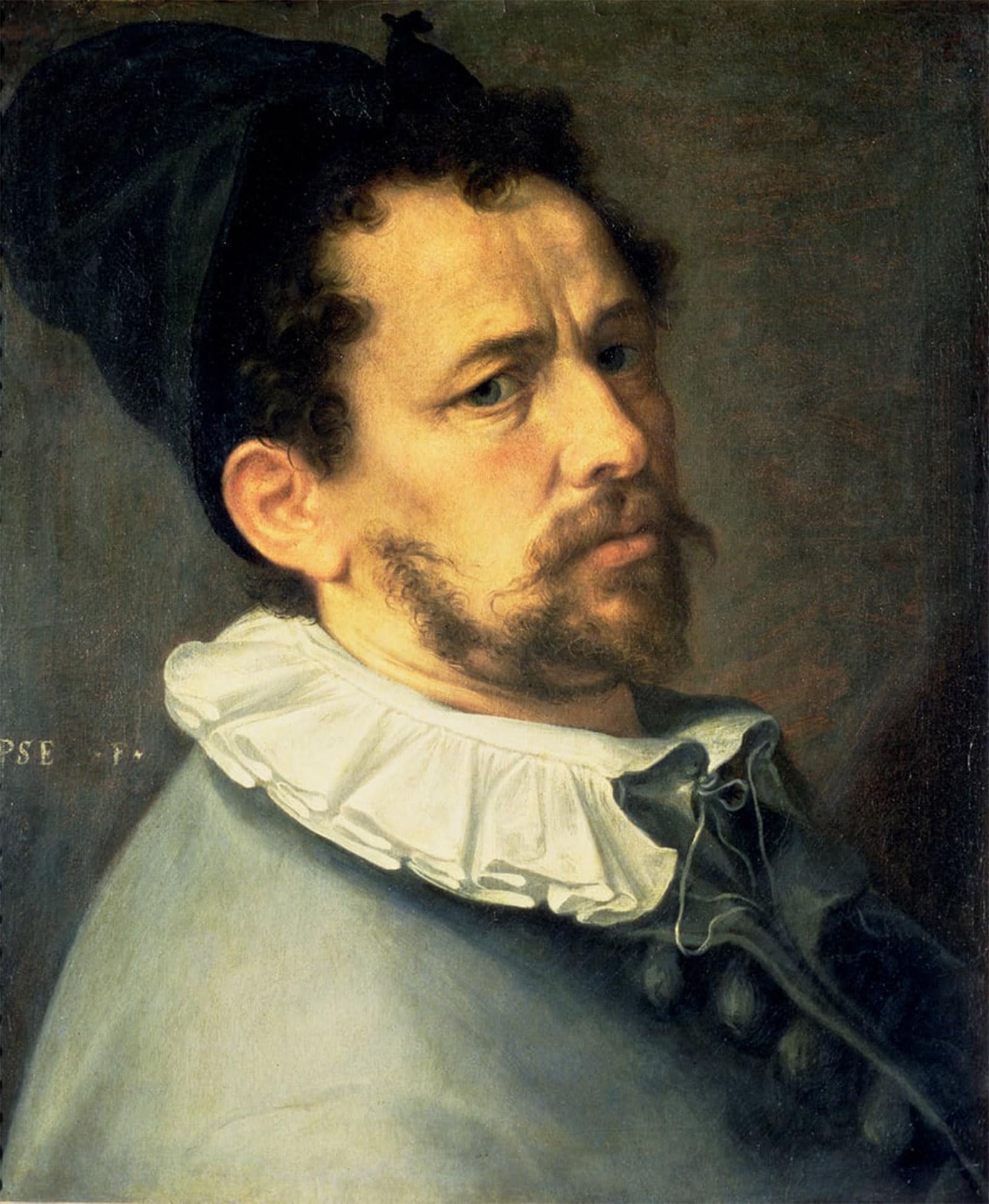 POSTERIIk Famous Modern Artwork Art Mural Self Portrait by Bartholomaeus Spranger Oil Paintings Pictures for Home Decor 60x90cm