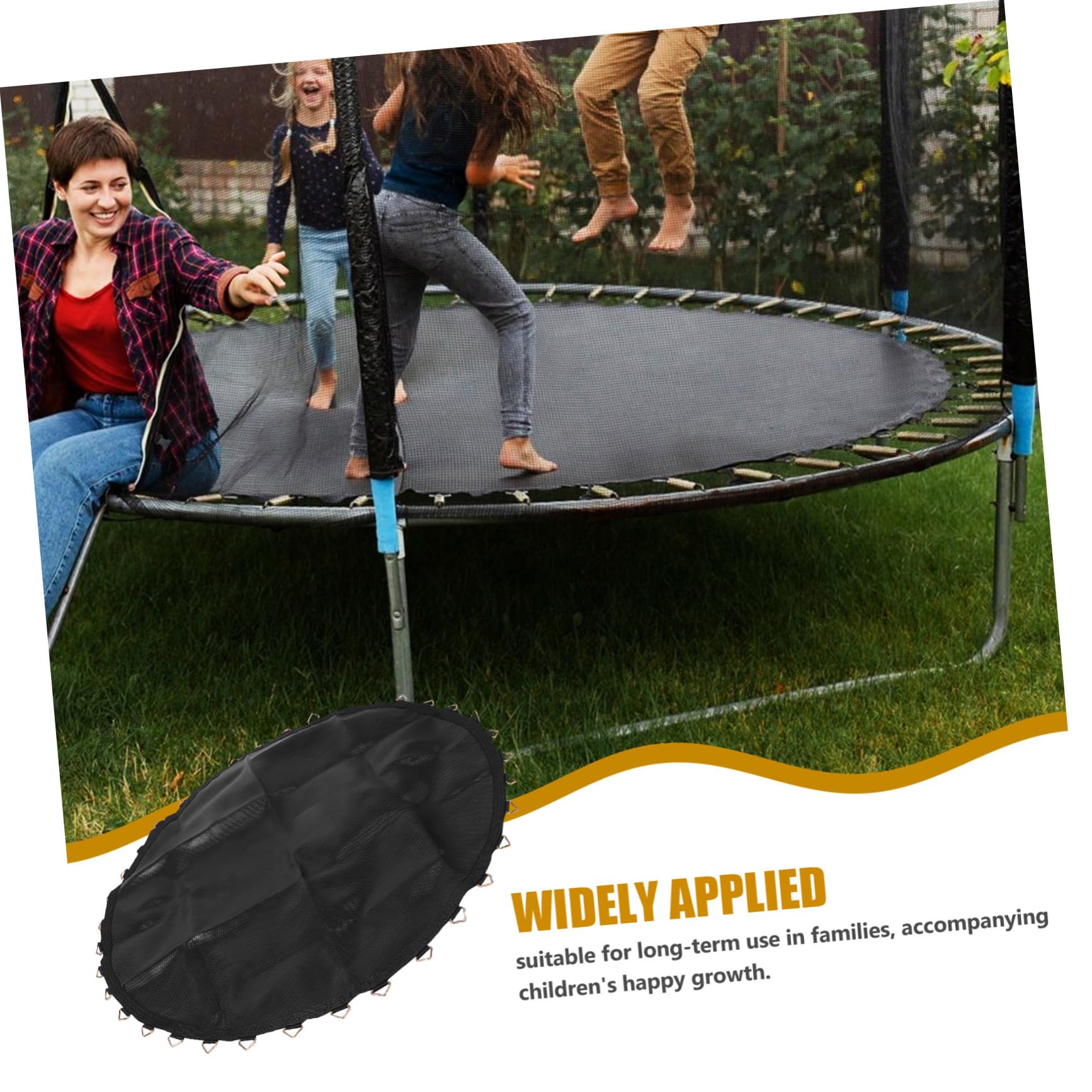 Tappetino di ricambio rotondo elastico per divertimento in interni ed esterni, versatile accessorio fitness per attività ricreative