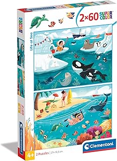 Comprar Clementoni Life At Sea-2 Supercolor Puzzles Infantiles De 20 Piezas, para Niños 3-5 Años, Desarrolla La Concentraciòn Mentàl Y La Logica, 24817, Multicolor The Forest Stewardship Council