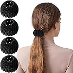 Sizobi Bird Nest Magic Hair Clip, Hair Accessories for Women, 4 Pack Velvet Claw Clips for Thick Thin Hair, Adult Women