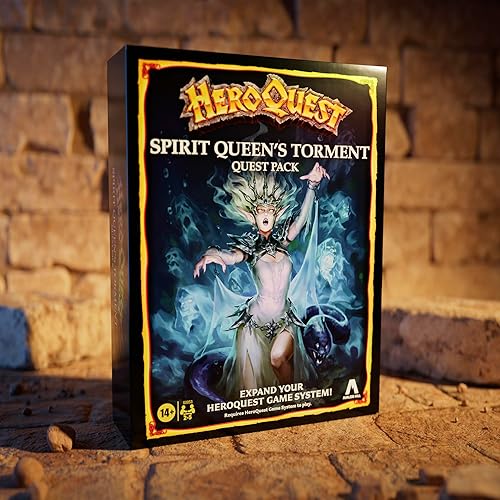 Miniatura 8 de Avalon Hill El paquete de búsqueda de tormento de HeroQuest Spirit Queen, requiere sistema de juego HeroQuest para jugar, juegos de mazmorras sobre