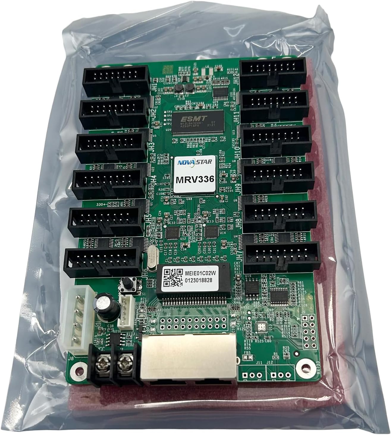 MRV336 LED Receiving Card | HUB75E Connectors for LED Display Screen Systems | 256×256@60Hz Resolution, Pixel-Level Brightness & Chroma Calibration | Indoor Outdoor LED Video Wall Controller