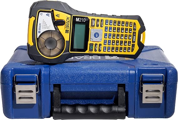 Brady M210 Portable Label Printer Kit (M210-KIT) and Brady Authentic Harsh Environment Polyester Label