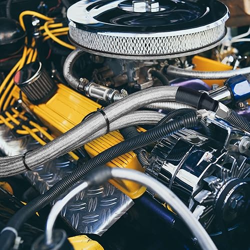 Miniatura 7 de MuHize - Manguera de refrigeración de transmisión trenzada SS de 70 pulgadas kit de línea de refrigeración de transmisión resistente 6AN compatible