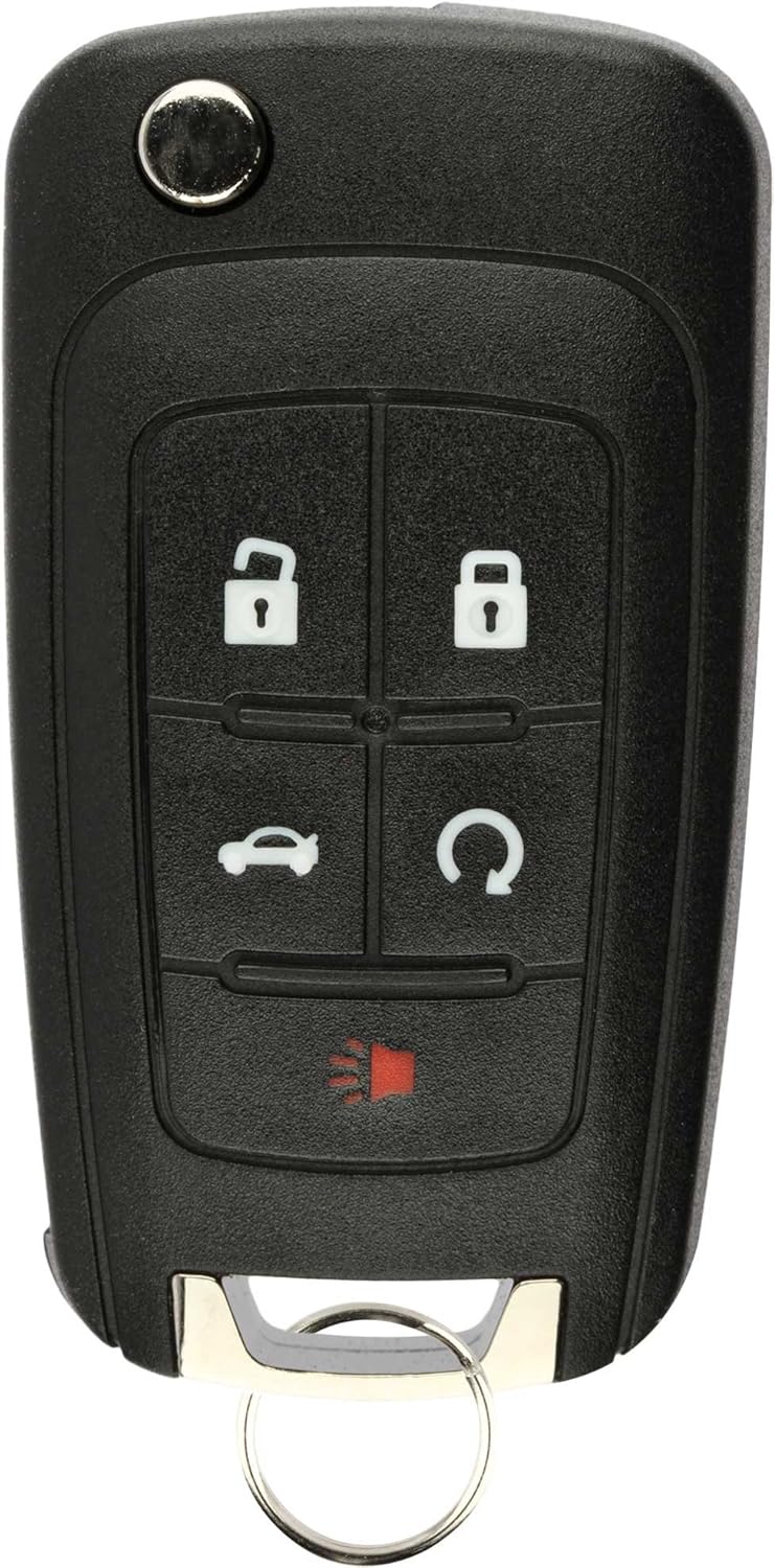 KeylessOption Replacement 5 Button Keyless Entry Remote Control Key Fob