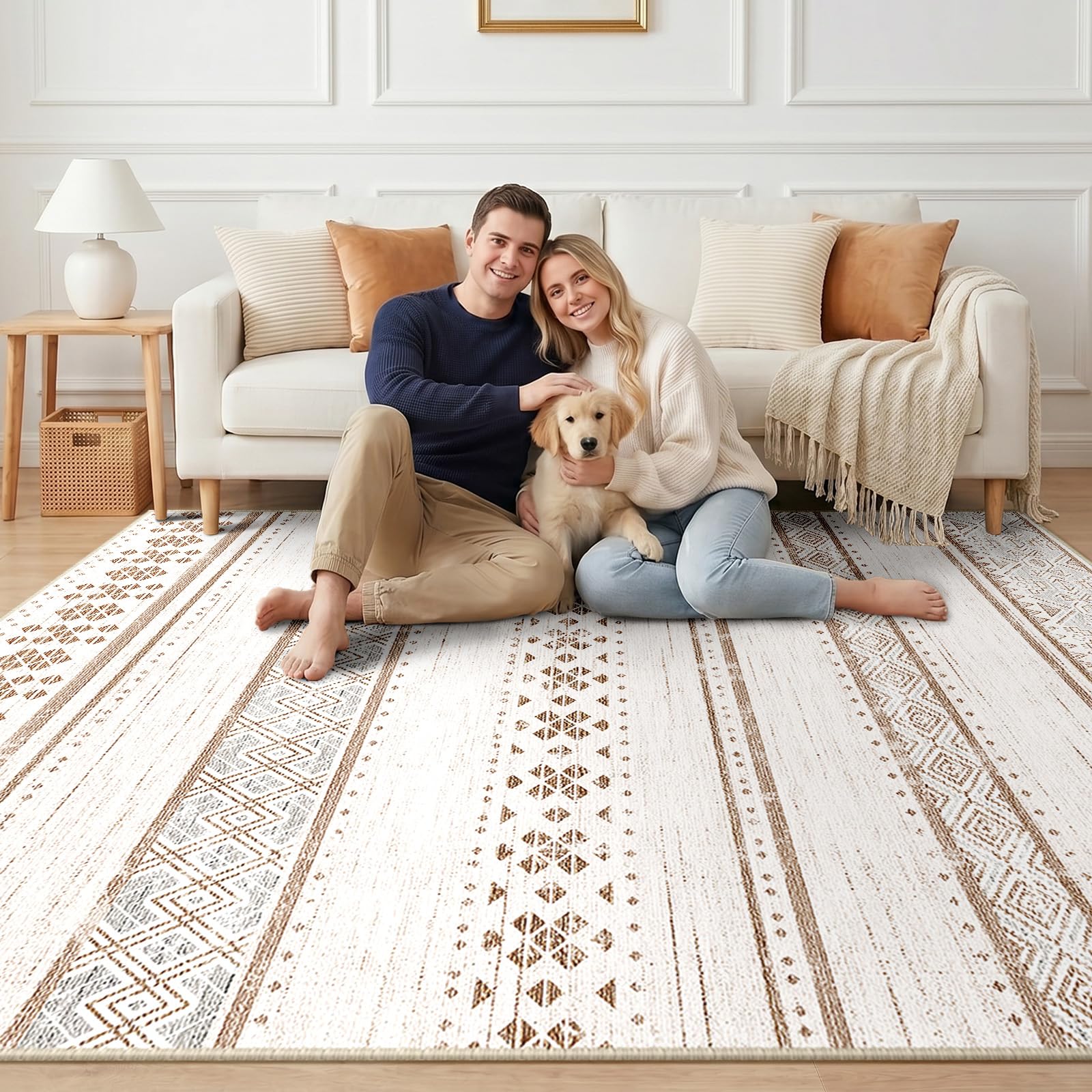 ラグモア NICE RUGS アイボリー Amazon.com: BESTSWEETIE 6x9 Area Rugs for Living Room Washable