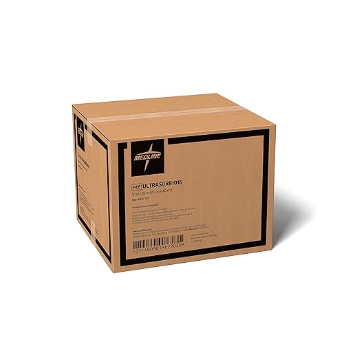 Miniatura 6 de Medline ULTRASORB1016 Ultrasorbs Premium - Almohadillas desechables de alta calidad, almohadilla de cama súper absorbente, tamaño de 10 x 16