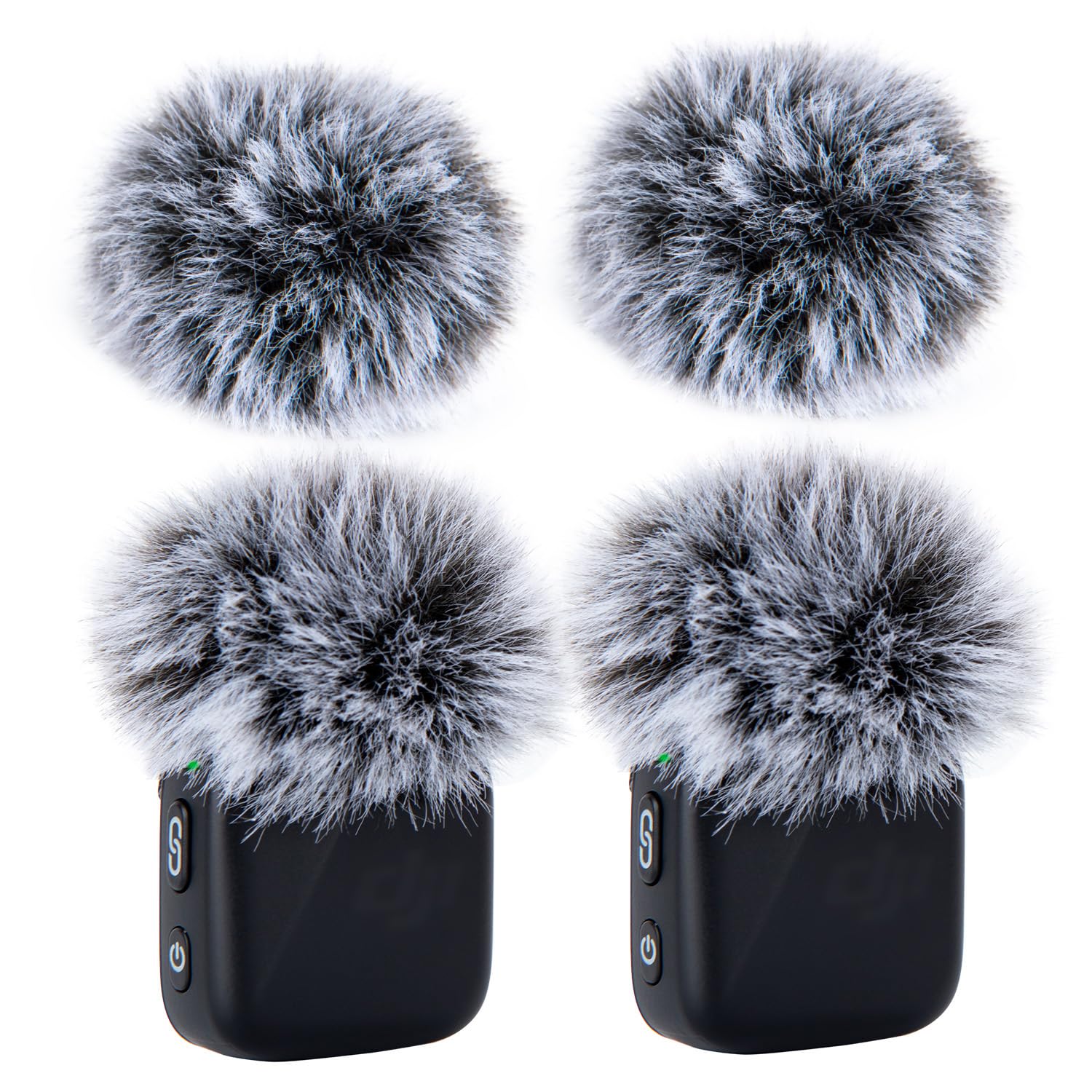 SUNMON 4pcs Wind Muff for DJI MINI Mic Grey Microphone Cover Windscreen for mini Wireless Outdoor Noise Reduction Mic Covers pop filter for DJI mini mic