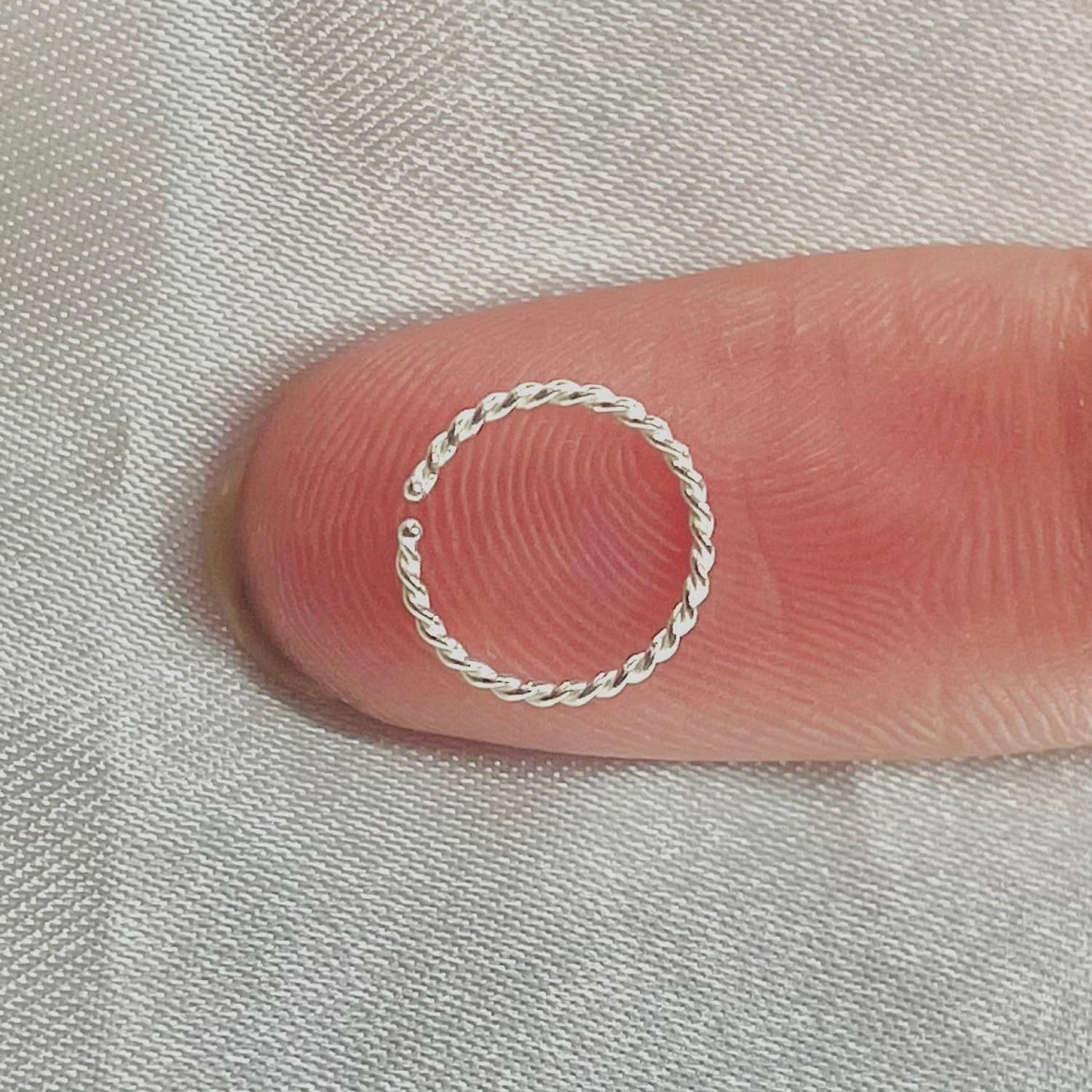 Smileplace Silver Nose Ring Silver-image-35