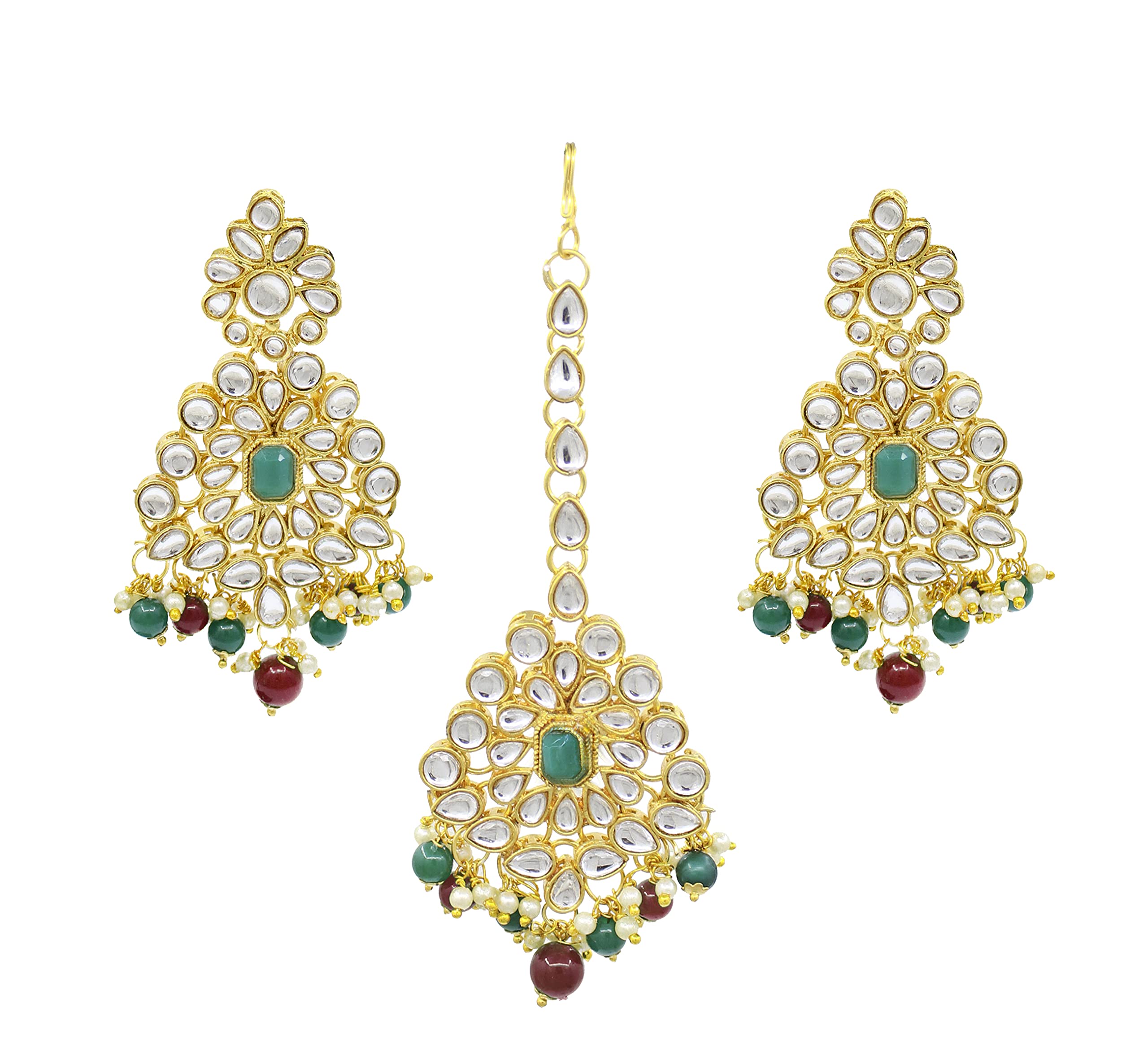See full amazon price history chart for SAIYONI Traditional Collection Kundan Gold Plated Earring with Maang-Tikka Jewellery Set for Women& Girls. (Green) SAIYONI Traditional Collection Kundan Gold Plated Earring with Maang-Tikka Jewellery Set for Women& Girls. (Green) (B099S8ZCSL) Amazon Price History, Amazon Price Tracker