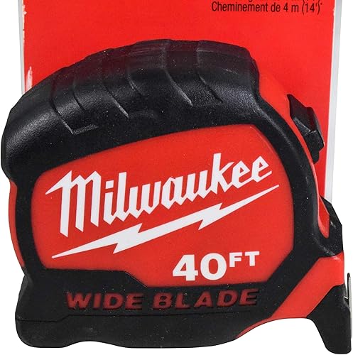 Miniatura 2 de Milwaukee 48-22-0240 Cinta métrica de hoja ancha de 40 pies x 1.3 pulgadas (paquete individual)