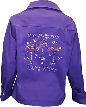Amazon | Purple Red Hat Society レディース キラキララインストーン
