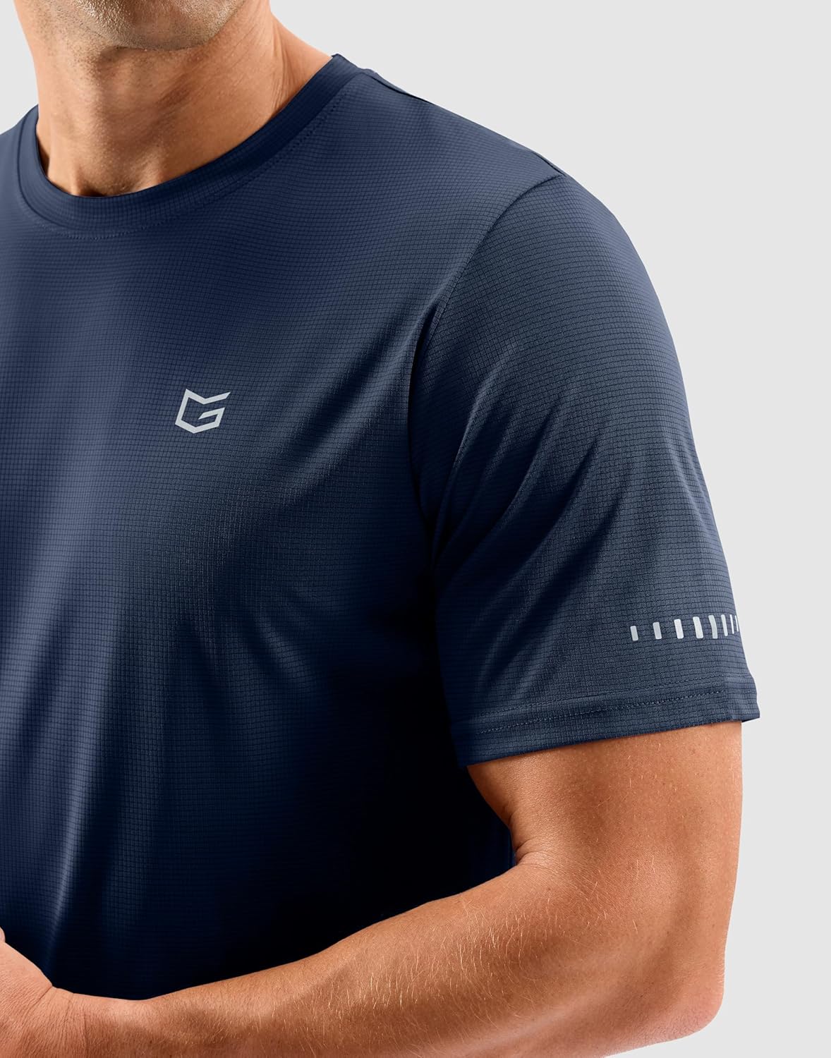 Men's Workout Breathable T-Shirts Dry Fit UPF 50+ Sun Shirts Lightweight Cooling Tee for Athletic, Running, Hiking - Image 5