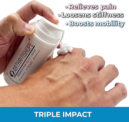 ArthritisHope Crema premium para aliviar el dolor, con 13 nuevos ingredientes naturales, incluyendo árnica y caléndula. Ungüento curativo para el