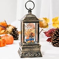 Vista 45 de Linterna musical de globo de nieve de Navidad, linterna giratoria brillante de 12 pulgadas con temporizador de 6 horas, alimentado por USB