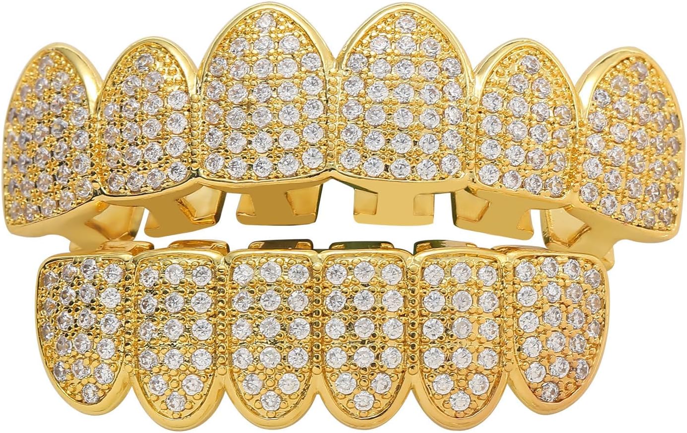 Grillz Hip Hop Chapado en Oro 18K para Dientes