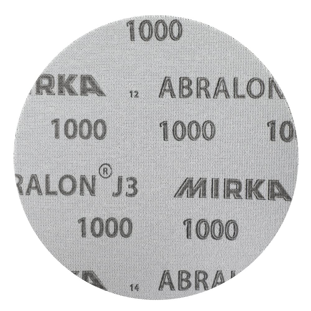 Mirka Abralon tampone levigatura 77mm grana 1000 20 pezzi | Compatibile con levigatura e lucidatura su vernice legno plastica ideale per finiture uniformi e professionali