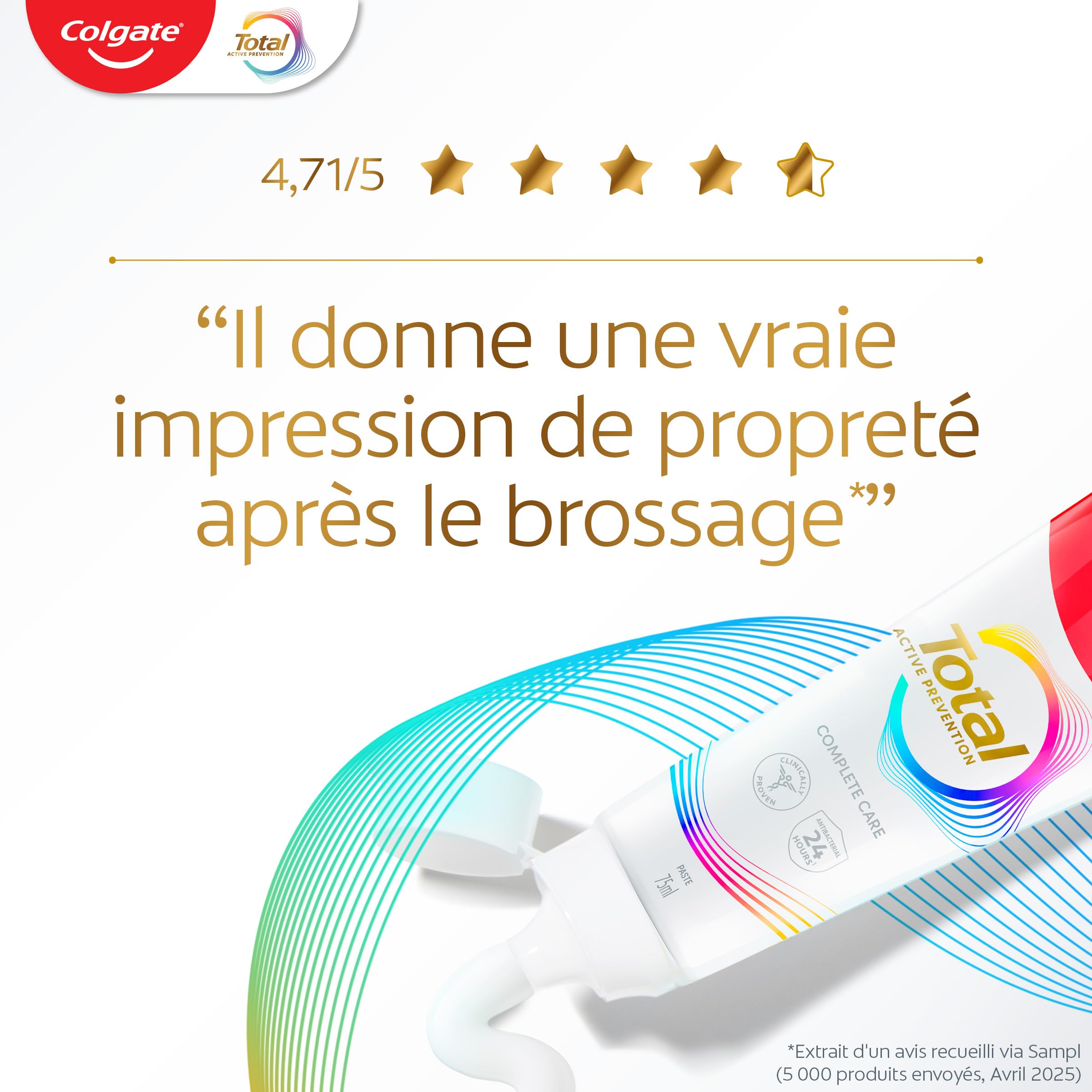 Colgate Total Activa Original Zahnpasta, 4 x 100 ml – Ansicht 2