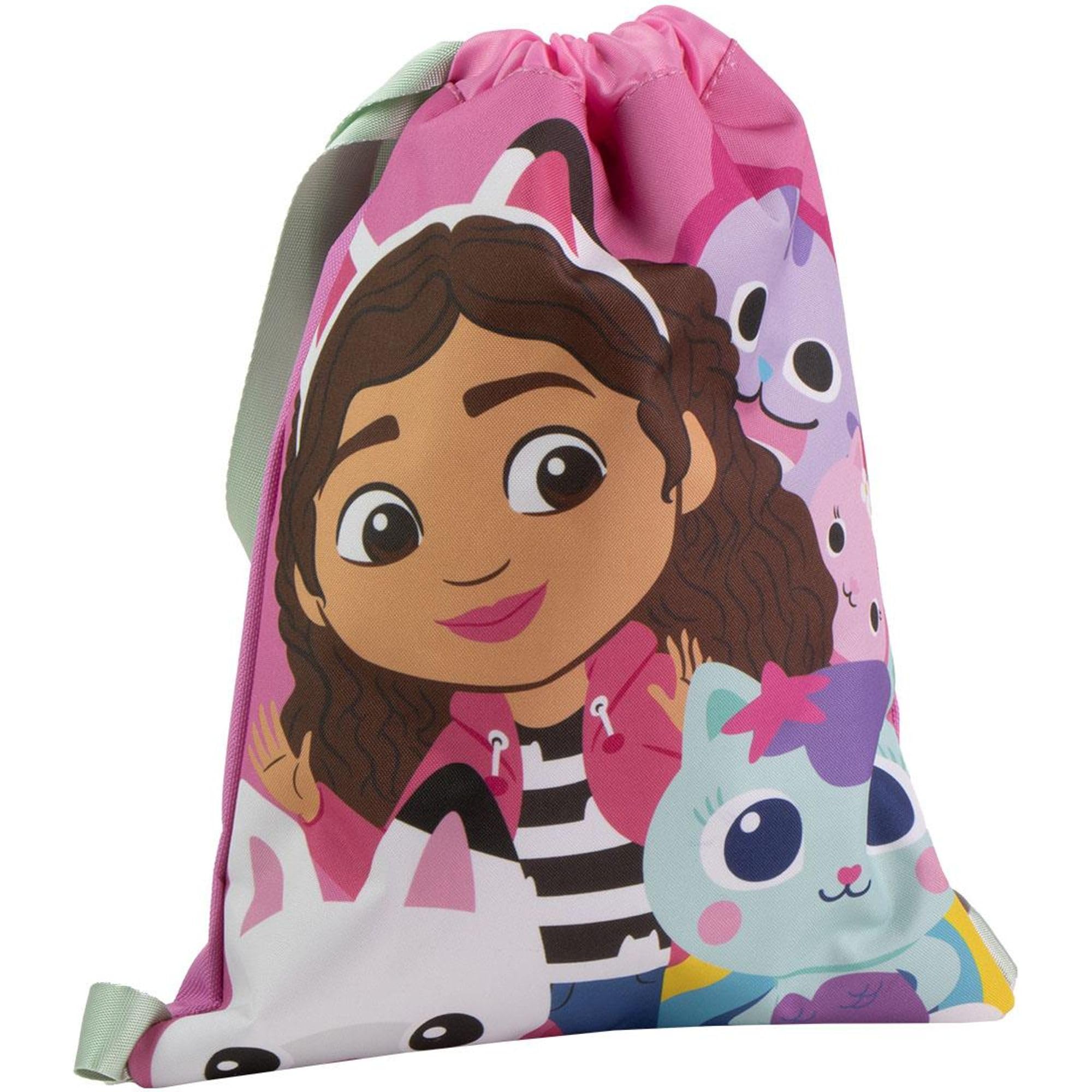 CERDÁ LIFE'S LITTLE MOMENTS Unisex Children's Saquito Escolar Gabby's Mochila Tipo Saco Infantil Con Cierre Cordón Y Diseño de Gabby, Perfecto School Backpack Gabby's Dollhouse, Gabby's Dollhouse