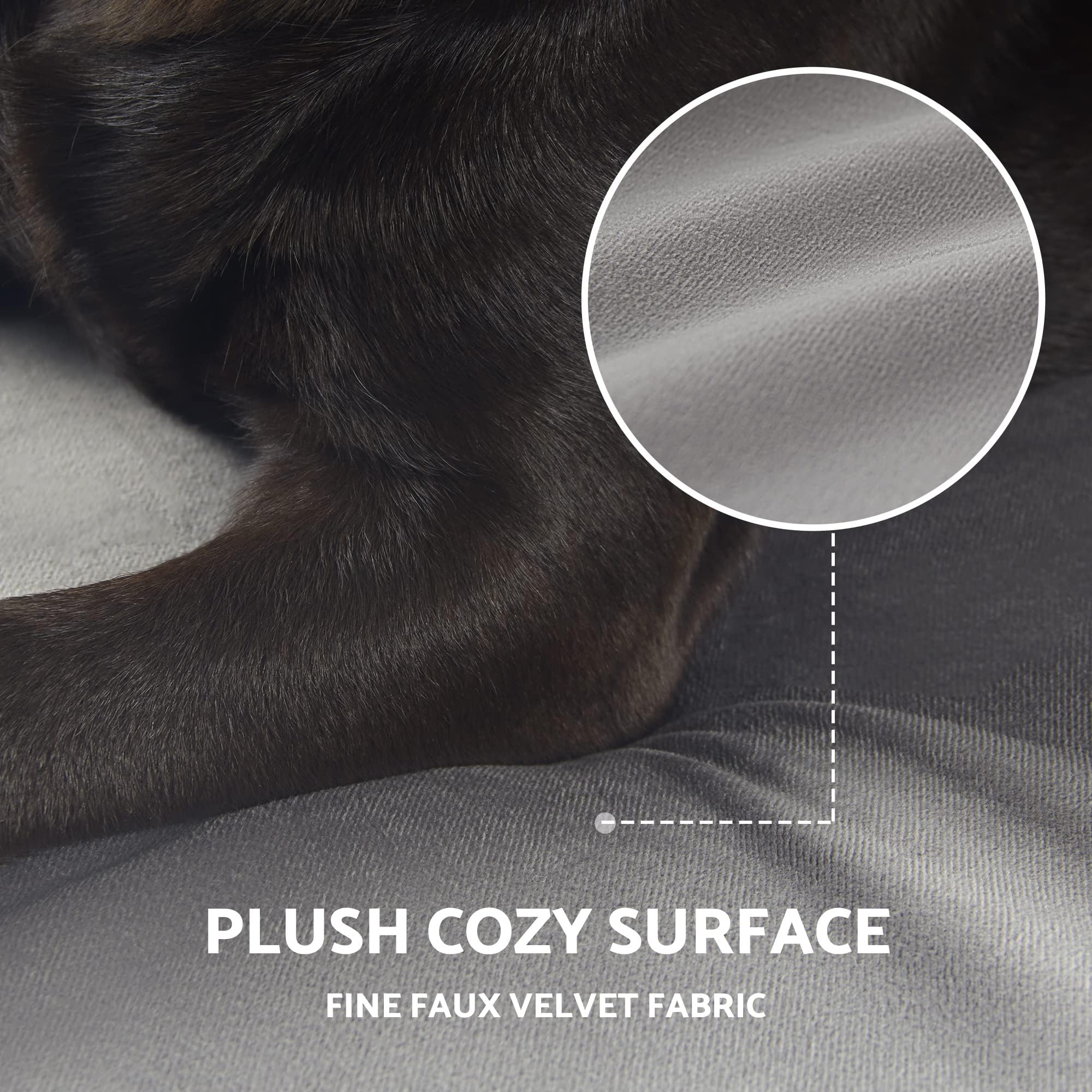 Washable Cooling Pet Bed for Small, Medium Dogs & Cats, Certipur-Us Certified Memory Foam Pet Bed with Waterproof Inner Liner (29" x 18", Up to 50LBs) - image 5