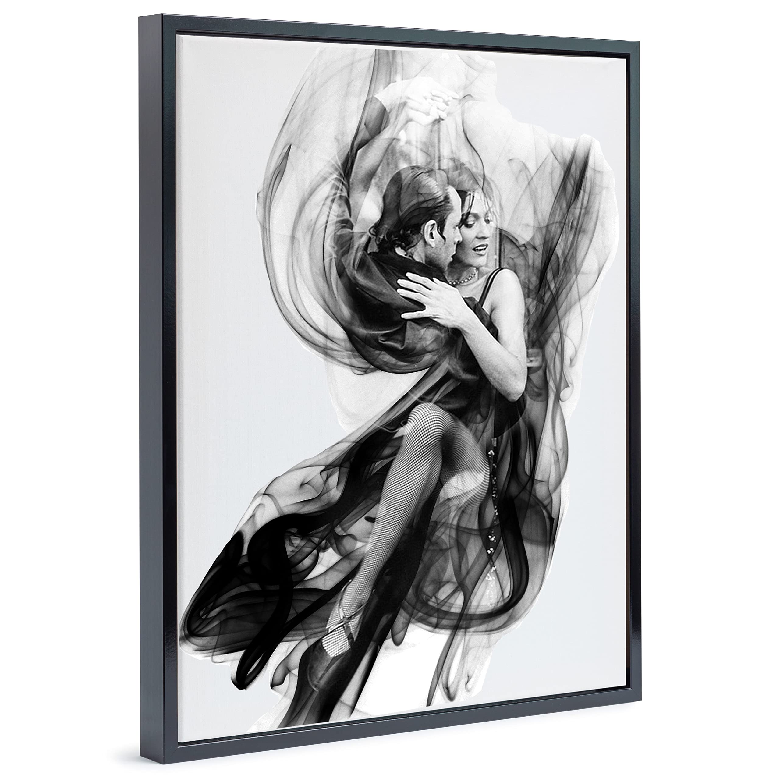 Ramka na zdjęcia pusta ramka na płótnie obrazy na blejtramie | format 75 x 98 cm kolor czarny połysk