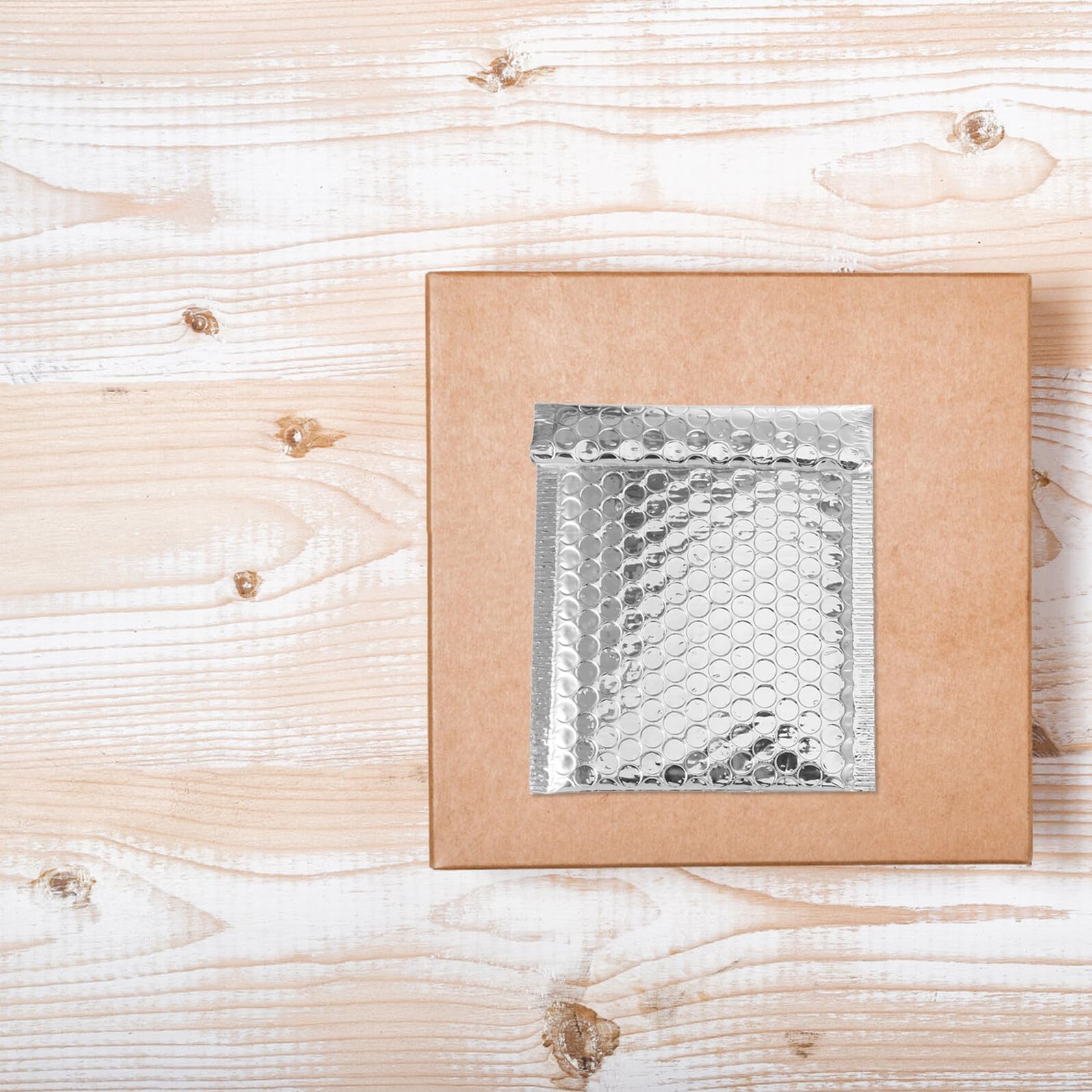 Buste Imbottite in Materiale Sintetico Resistente 100 Pezzi Argento Bolle per Spedizioni Postali per Packaging e Negozi