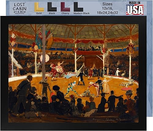 Lost Cabin The Circus 1889 de Suzanne Valadon Impresión enmarañada en marco plano negro Reproducción de pinturas de obras de arte finas Póster Lost Cabin The Circus 1889 de Suzanne Valadon Impresión enmarañada en marco plano negro Reproducción de pinturas de obras de arte finas Póster